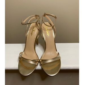 Gold Lulu’s Heels